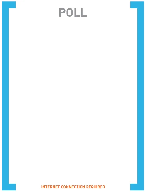 An empty poll frame displaying Internet connection required